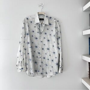 Bugatchi Uomo Long Sleeve Button Down Shirt Size M